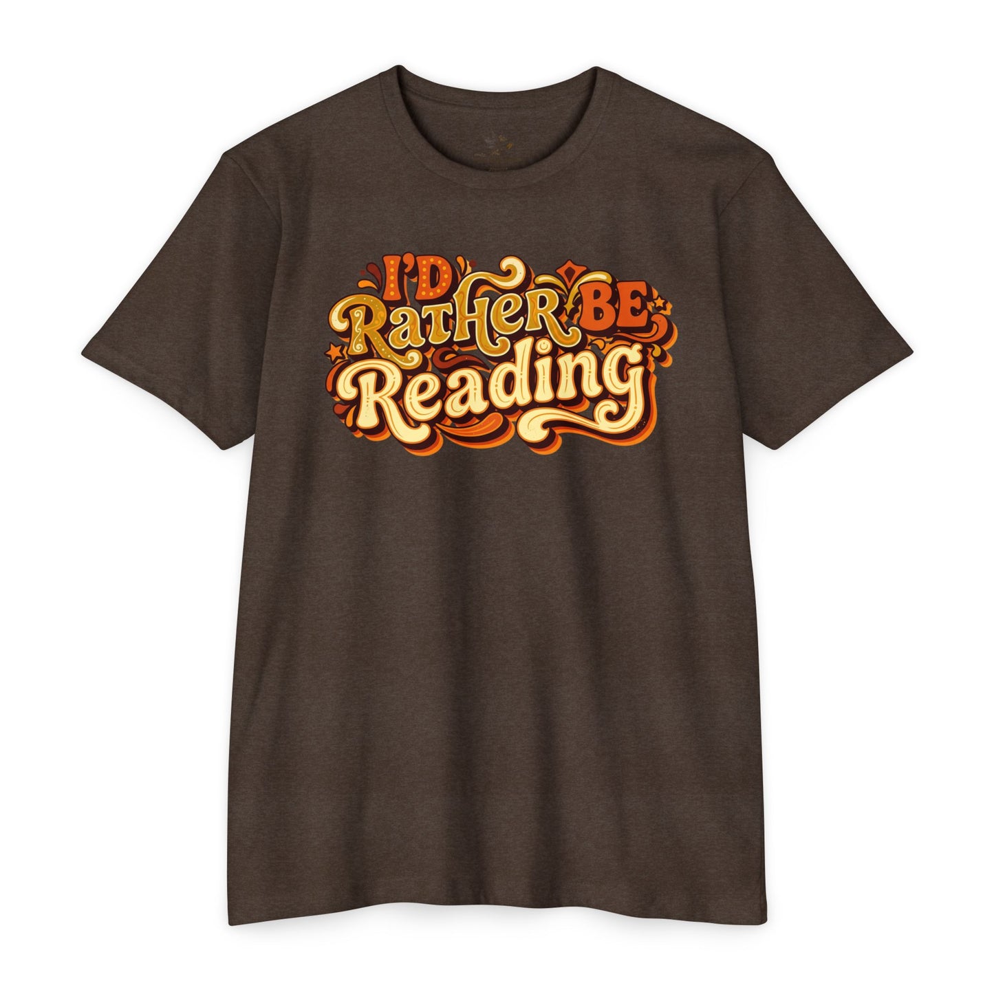 I'd Rather Be Reading T-Shirt – Retro Book Lover Tee