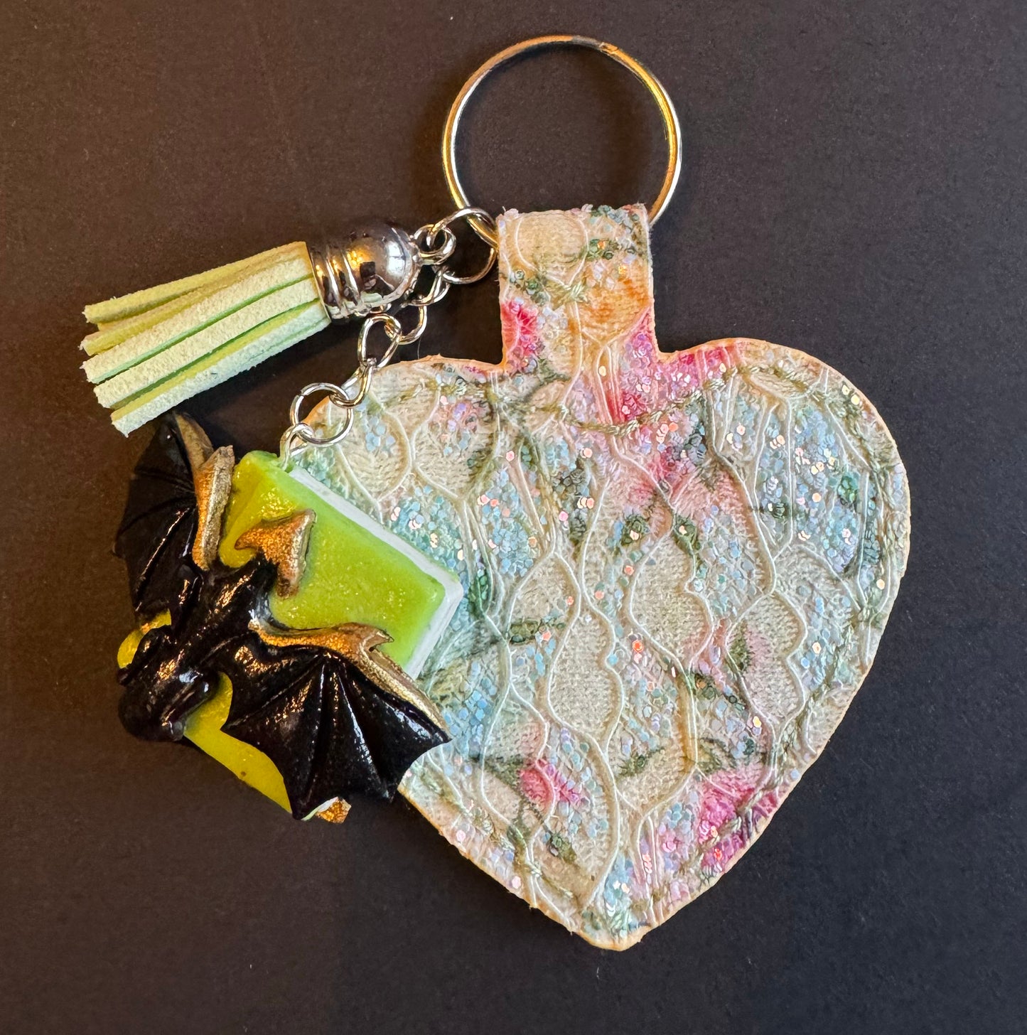 Dragon’s Hoard Bookstack Keychain