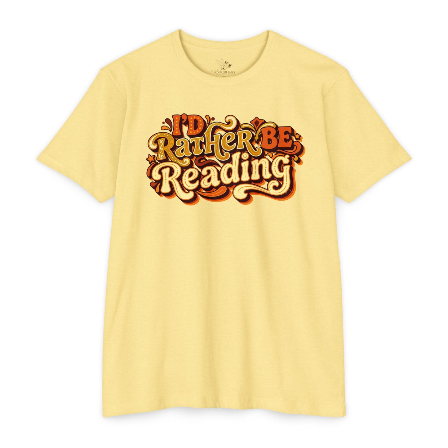 I'd Rather Be Reading T-Shirt – Retro Book Lover Tee