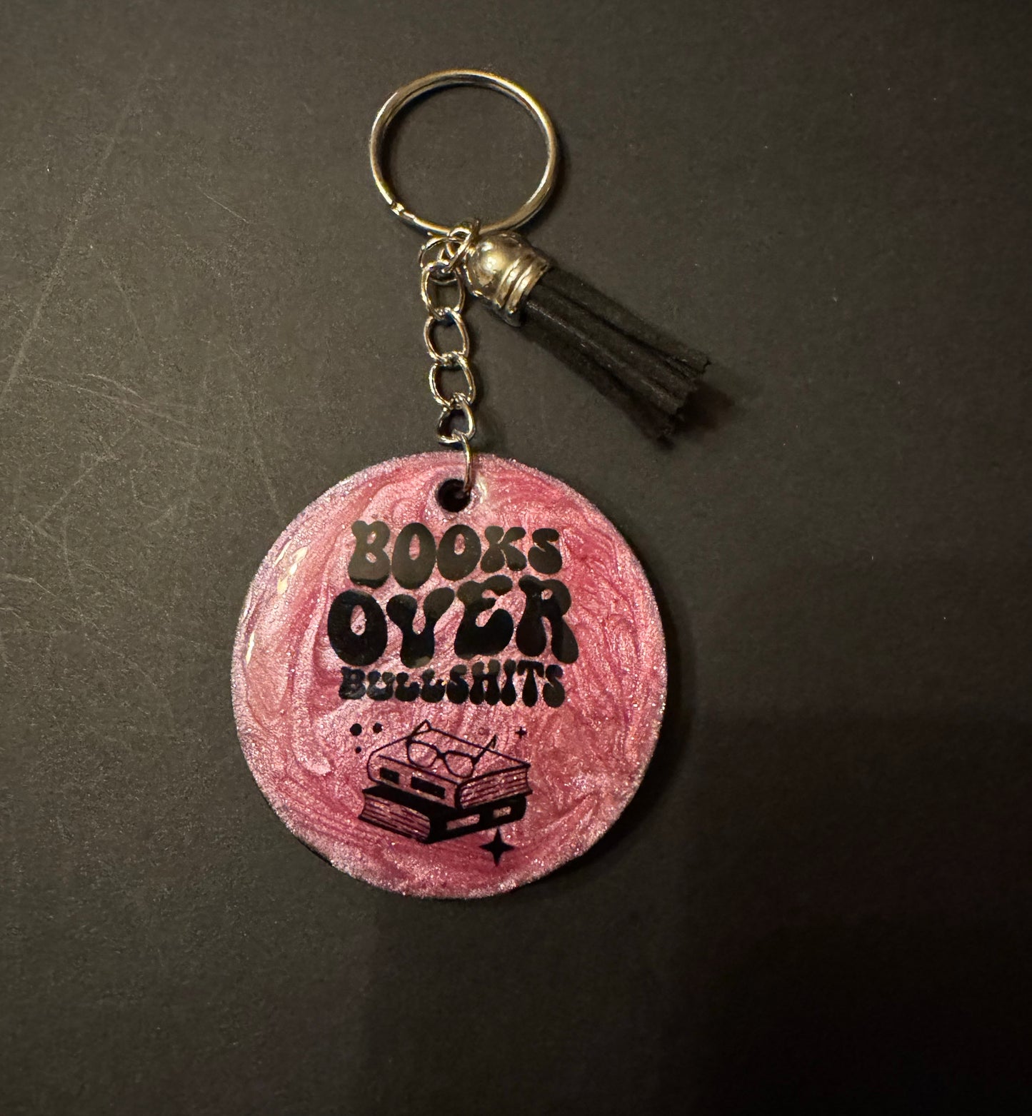 Bookish Quote Resin Keychain
